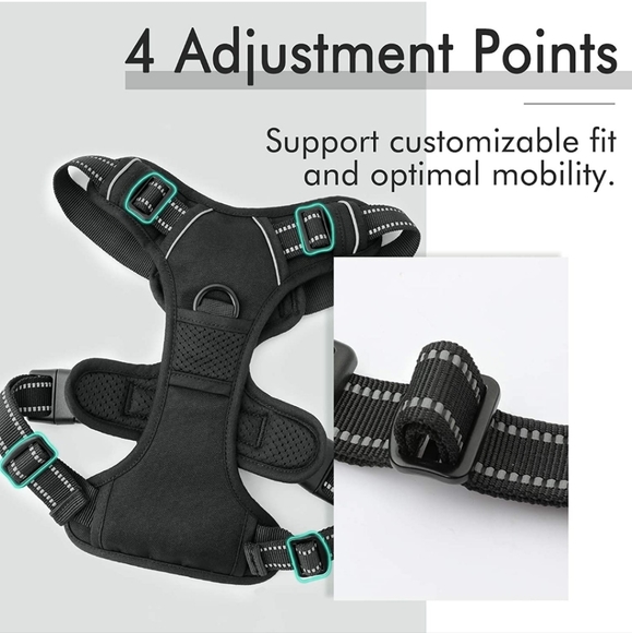 Brand New Dog Harness Large Black NWT - Picture 4 of 8